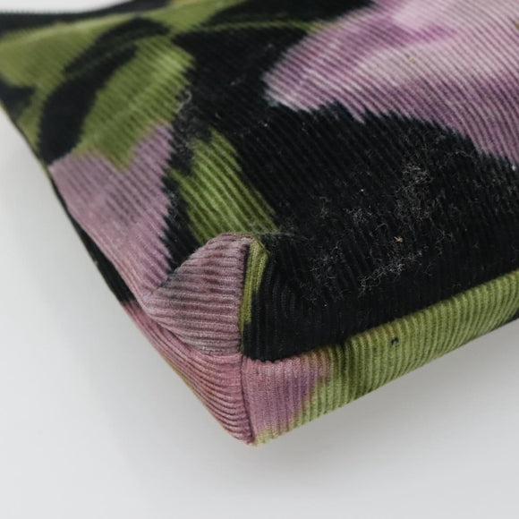 VALENTINO Hand Bag Suede Green Auth sw1277