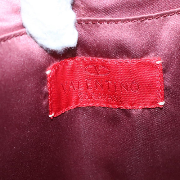 VALENTINO Hand Bag Suede Green Auth sw1277