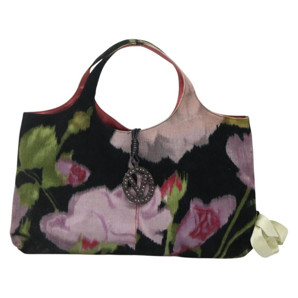 VALENTINO Hand Bag Suede Green Auth sw1277