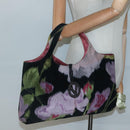 VALENTINO Hand Bag Suede Green Auth sw1277-21