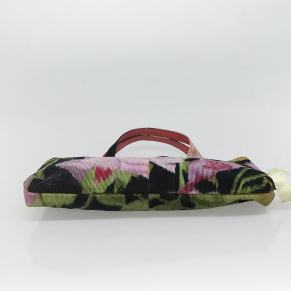 VALENTINO Hand Bag Suede Green Auth sw1277