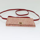 Salvatore Ferragamo Shoulder wallet Leather Red Gold Auth sw1278-5
