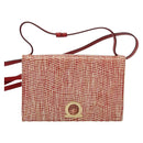 Salvatore Ferragamo Shoulder wallet Leather Red Gold Auth sw1278-13