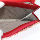 Salvatore Ferragamo Shoulder wallet Leather Red Gold Auth sw1278-23