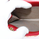 Salvatore Ferragamo Shoulder wallet Leather Red Gold Auth sw1278-24