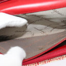 Salvatore Ferragamo Shoulder wallet Leather Red Gold Auth sw1278-25