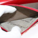 Salvatore Ferragamo Shoulder wallet Leather Red Gold Auth sw1278-11