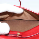 Salvatore Ferragamo Shoulder wallet Leather Red Gold Auth sw1278-26