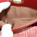 Salvatore Ferragamo Shoulder wallet Leather Red Gold Auth sw1278-27