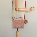 Salvatore Ferragamo Shoulder wallet Leather Red Gold Auth sw1278-28