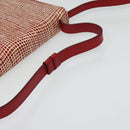 Salvatore Ferragamo Shoulder wallet Leather Red Gold Auth sw1278-7