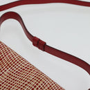 Salvatore Ferragamo Shoulder wallet Leather Red Gold Auth sw1278-14