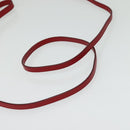 Salvatore Ferragamo Shoulder wallet Leather Red Gold Auth sw1278-8