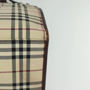 BURBERRY Nova Check Hand Bag Canvas 2way Beige Auth sw128-14