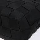 Salvatore Ferragamo Hand Bag Canvas Black Silver Auth sw1281-9