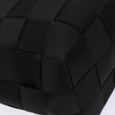 Salvatore Ferragamo Hand Bag Canvas Black Silver Auth sw1281-16