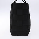 Salvatore Ferragamo Hand Bag Canvas Black Silver Auth sw1281-4