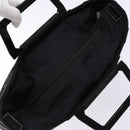 Salvatore Ferragamo Hand Bag Canvas Black Silver Auth sw1281-6