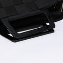 Salvatore Ferragamo Hand Bag Canvas Black Silver Auth sw1281-7