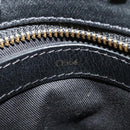 Chloe Alice Hand Bag Leather 2way White Black Auth sw1284-20