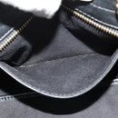 Chloe Alice Hand Bag Leather 2way White Black Auth sw1284-23