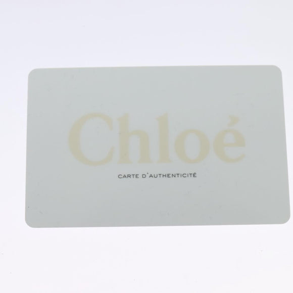 Chloe Alice Hand Bag Leather 2way White Black Auth sw1284