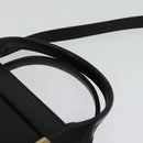 Chloe Alice Hand Bag Leather 2way White Black Auth sw1284-14