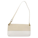 Salvatore Ferragamo Hand Bag Patent leather Beige Gold Auth sw1286-1