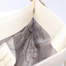 Salvatore Ferragamo Hand Bag Patent leather Beige Gold Auth sw1286-17