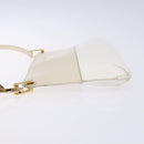 Salvatore Ferragamo Hand Bag Patent leather Beige Gold Auth sw1286-4