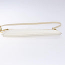 Salvatore Ferragamo Hand Bag Patent leather Beige Gold Auth sw1286-5
