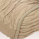 BALLY Shoulder Bag Leather Beige Gold Auth sw1288-11