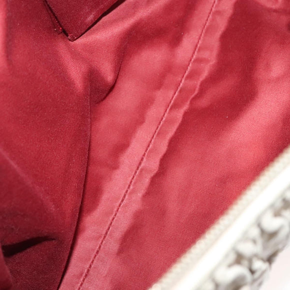 BALLY Shoulder Bag Leather Beige Gold Auth sw1288