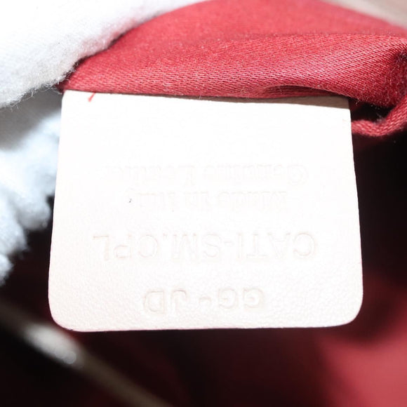 BALLY Shoulder Bag Leather Beige Gold Auth sw1288