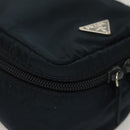 PRADA Hand Pouch Nylon Navy Silver Auth sw1292-14