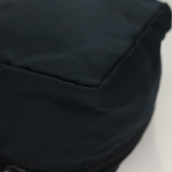 PRADA Handtasje Nylon Navy Zilver Auth sw1292