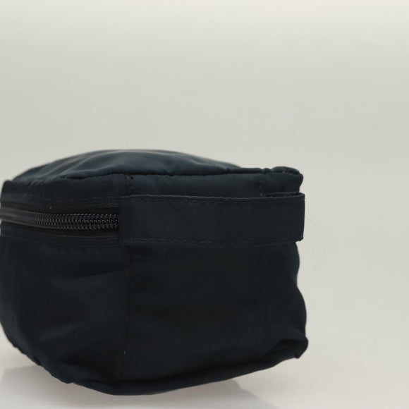 PRADA Handtasje Nylon Navy Zilver Auth sw1292