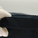 PRADA Hand Pouch Nylon Navy Silver Auth sw1292-7
