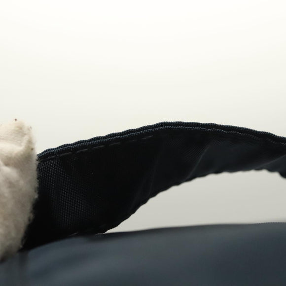 PRADA Hand Pouch Nylon Navy Silver Auth sw1292