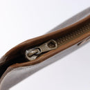 CELINE Macadam Canvas Clutch Bag PVC Leather Brown Auth sw1294-9