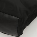 PRADA Handtas Nylon Zwart Zilver Auth sw1295-14