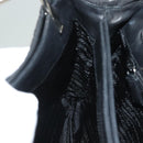 PRADA Handtas Nylon Zwart Zilver Auth sw1295-22