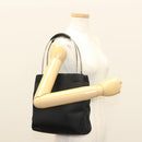 PRADA Handtas Nylon Zwart Zilver Auth sw1295-26