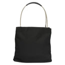 PRADA Handtas Nylon Zwart Zilver Auth sw1295-2