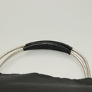 PRADA Handtas Nylon Zwart Zilver Auth sw1295-8