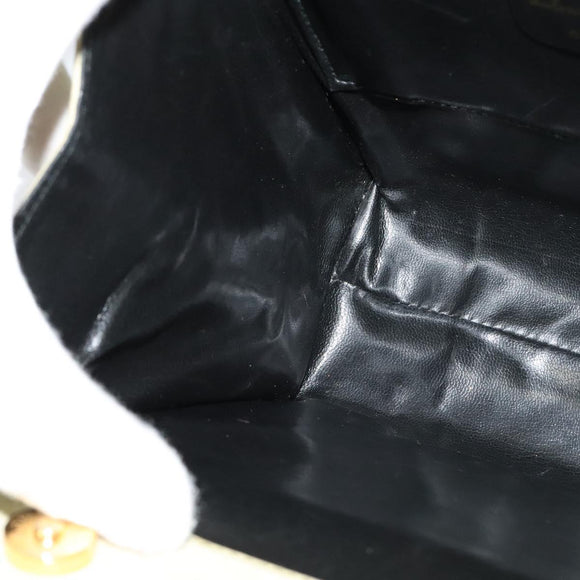 Salvatore Ferragamo Vala Hand Bag Suede 2way Beige Gold Auth sw1296