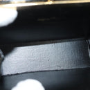 Salvatore Ferragamo Chain Shoulder Bag Enamel Black Gold Auth sw1298-17