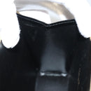 Salvatore Ferragamo Chain Shoulder Bag Enamel Black Gold Auth sw1298-19