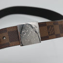 LOUIS VUITTON Damier Ebene Ceinture Carre Belt 36.6"" LV Auth sw1302-5