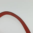 CELINE Shoulder Bag Canvas Orange Silver Auth sw1304-21